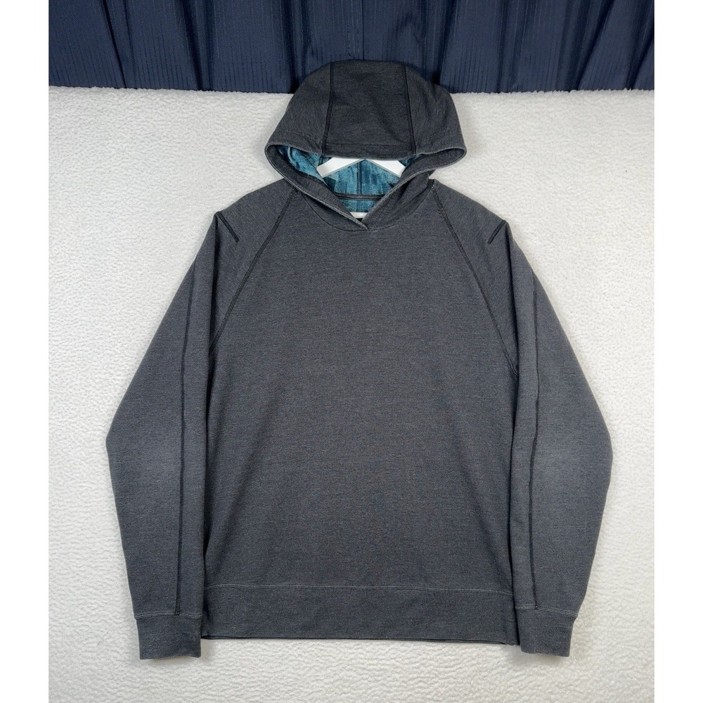 Lululemon Pave Pullover Hoodie Dark Gray - Blue Inside- Men's Large